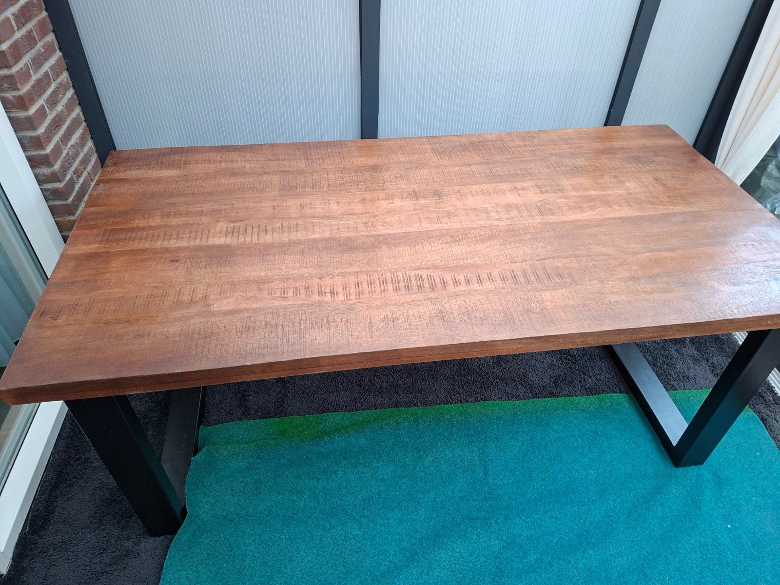 Mango tafel zeer netjes 7maanden oud, Huis en Inrichting, Tafels | Eettafels, Zo goed als nieuw, 150 tot 200 cm, Rechthoekig, 50 tot 100 cm