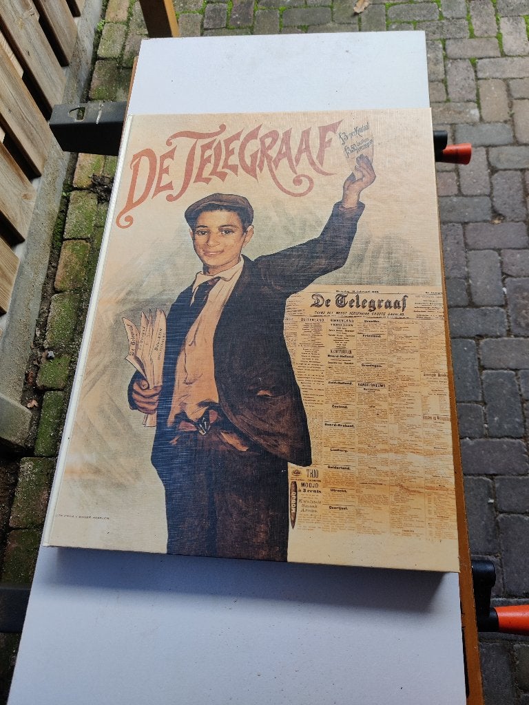 Te koop groot boek van 100 jaar Telegraaf, Ophalen of Verzenden, Gelezen, Krant
