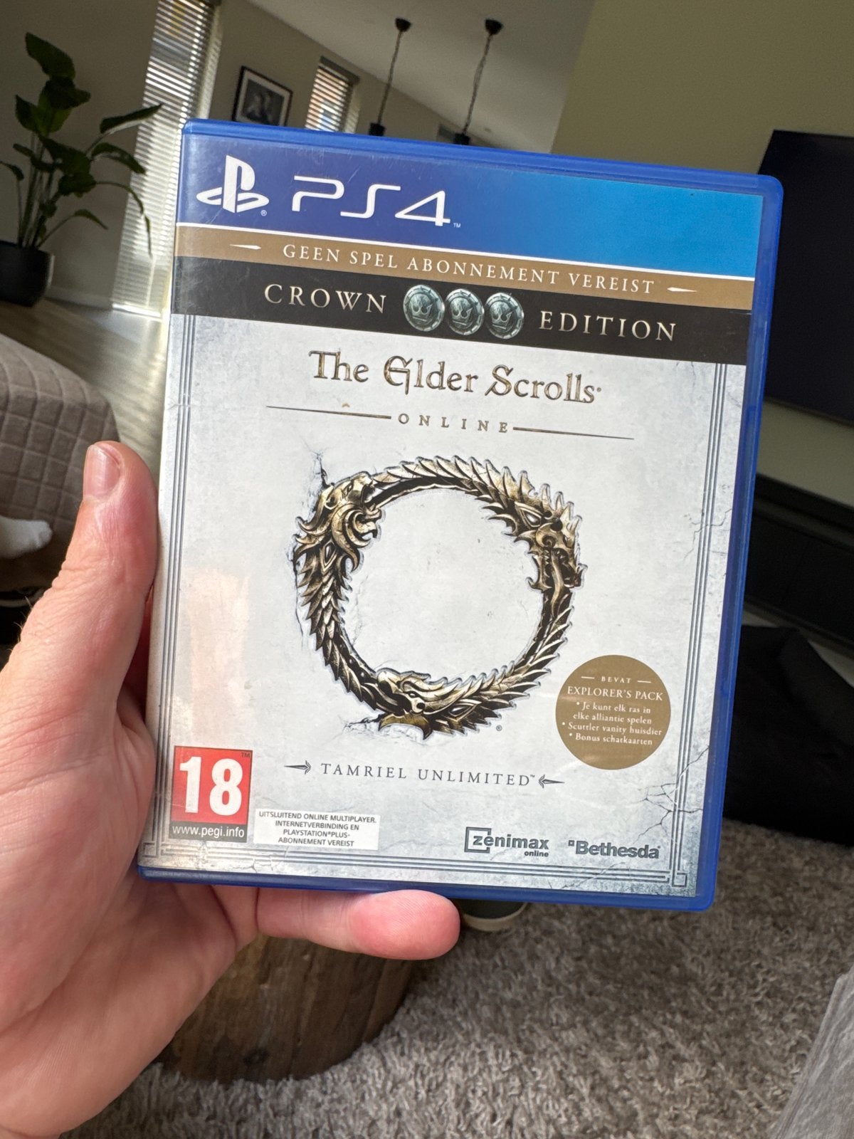 The Elder Scrolls Online: Tamriel Unlimited PS4 Crown Editio, Ophalen, Online, Vanaf 18 jaar, Zo goed als nieuw