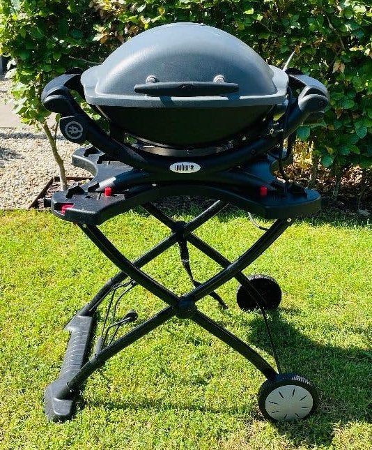 Weber Q1400 Dark Grey Elektrische BBQ, Ophalen, Gebruikt, Weber
