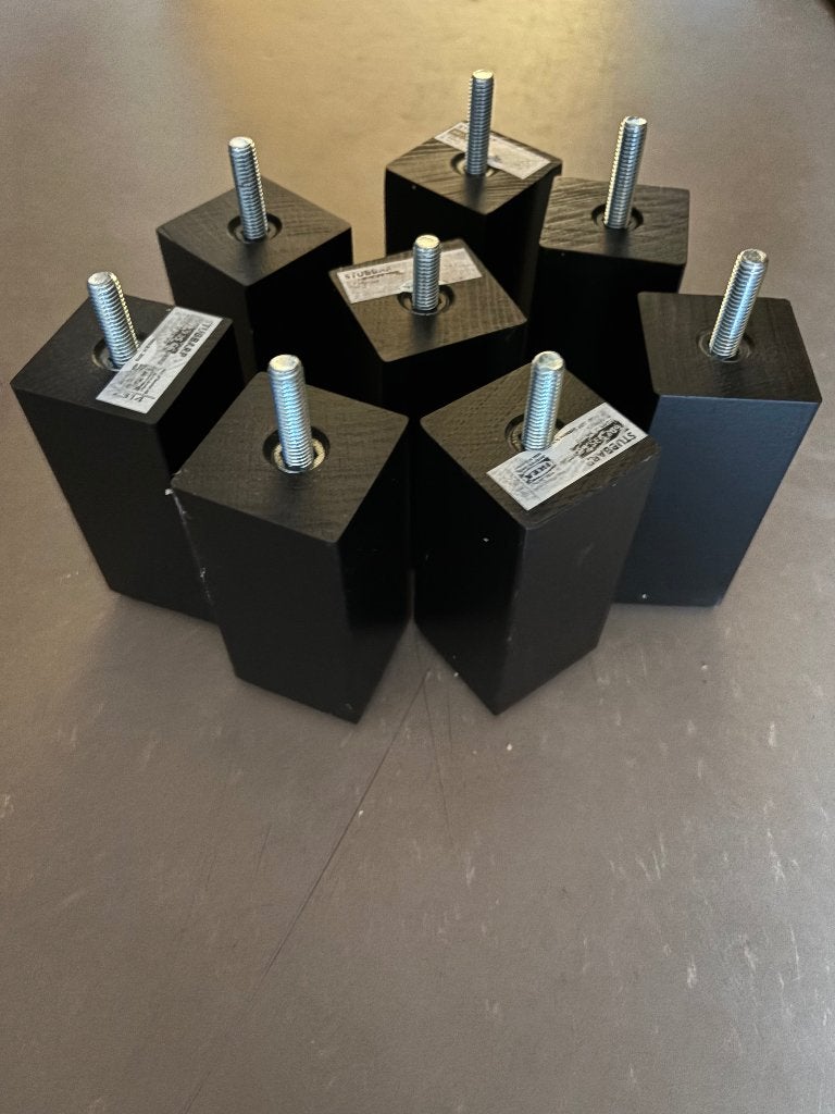 8 IKEA meubelpoten - Zwart, vierkant, Ophalen, Tafelpoot, Gebruikt, 50 tot 100 cm