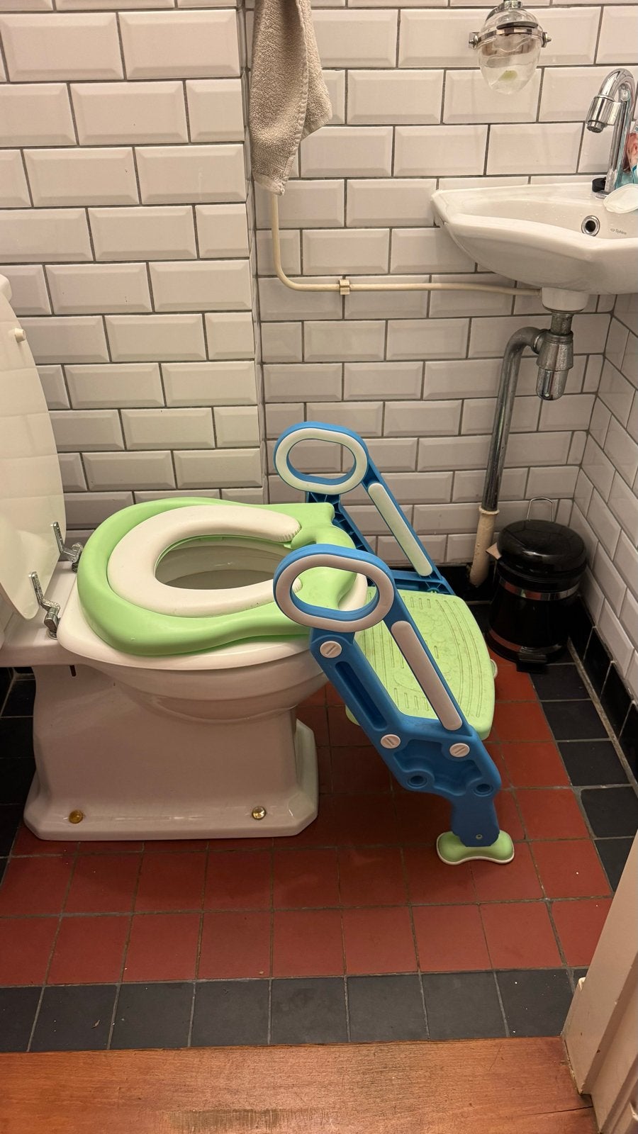 Kinder toiletbril met opstapje, Kinderen en Baby's, Ophalen, Gebruikt