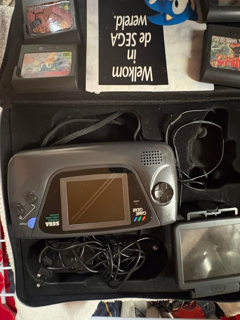 SEGA GAME GEAR spel computer en 4spellen met TAS, Ophalen of Verzenden, Zo goed als nieuw, Zonder controller, Atari Lynx