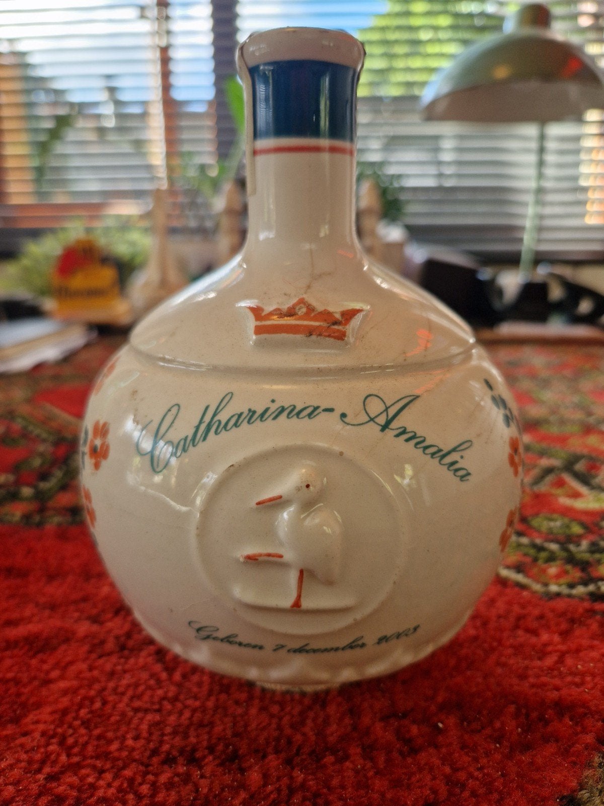 Van Wees Amalia kruik 2003 Oranje Bitter, Verzamelen, Ophalen of Verzenden