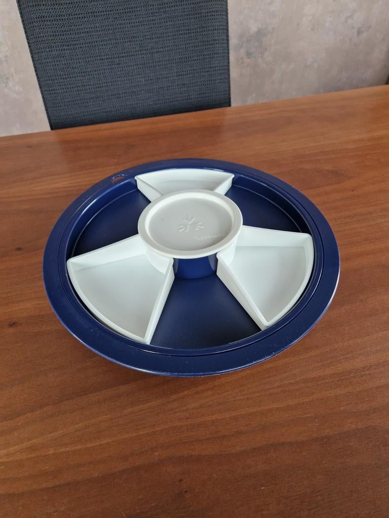 Tupperware hapjesschaal - Ideaal voor feestjes!, Ophalen, Zo goed als nieuw, Wit, Schaal