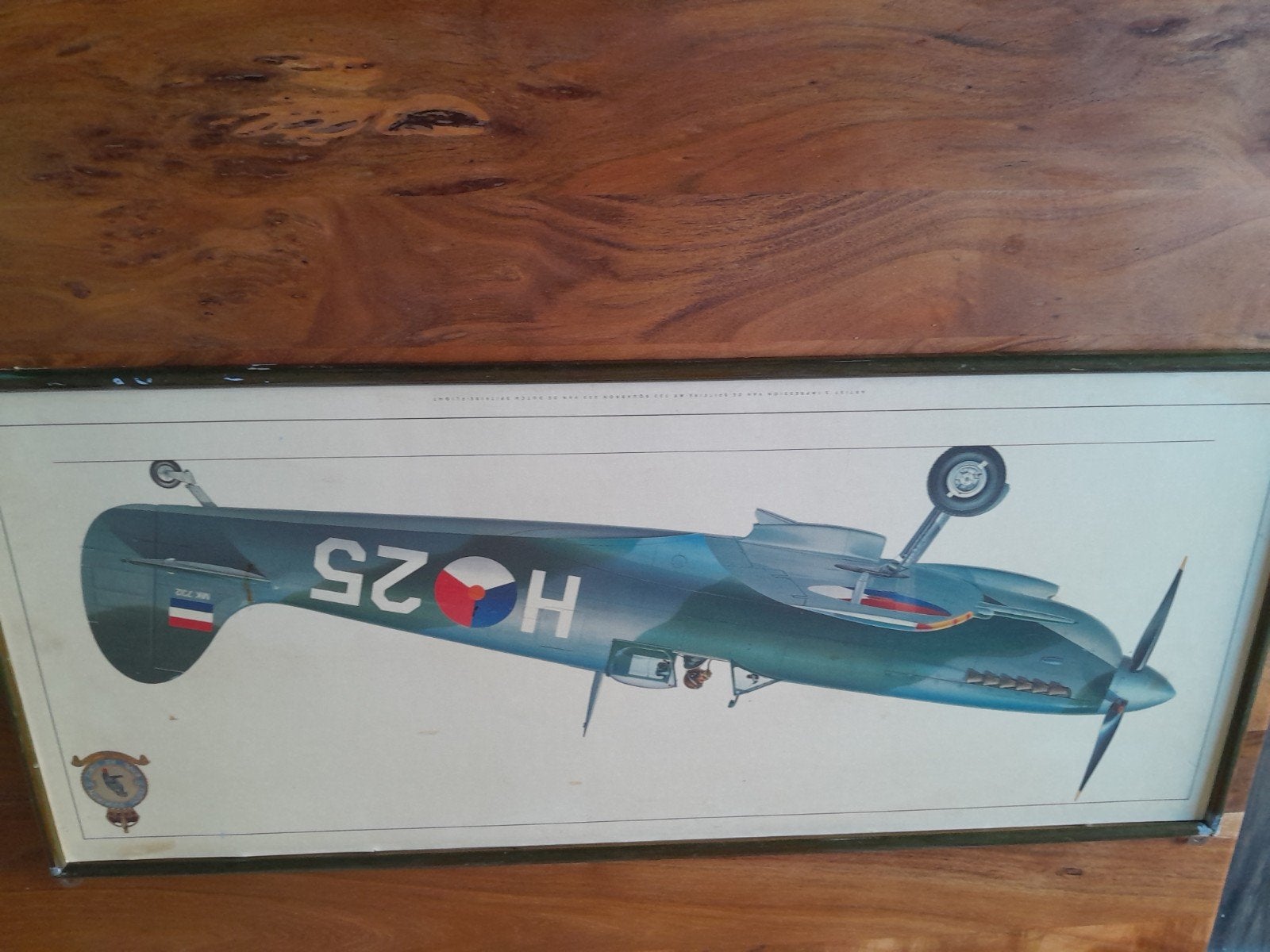 Spitfire Mk 732 Squadron Royal Dutch Air Force, Ophalen, Print, Prent, Ingelijst
