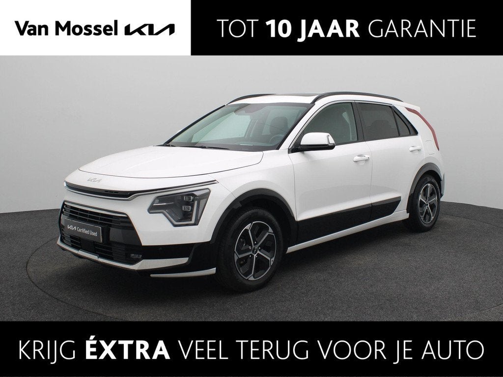 Kia Niro 1.6 GDi Hybrid DynamicPlusLine | Elek. Achterklep |, Gebruikt, Euro 6, Wit, Origineel Nederlands