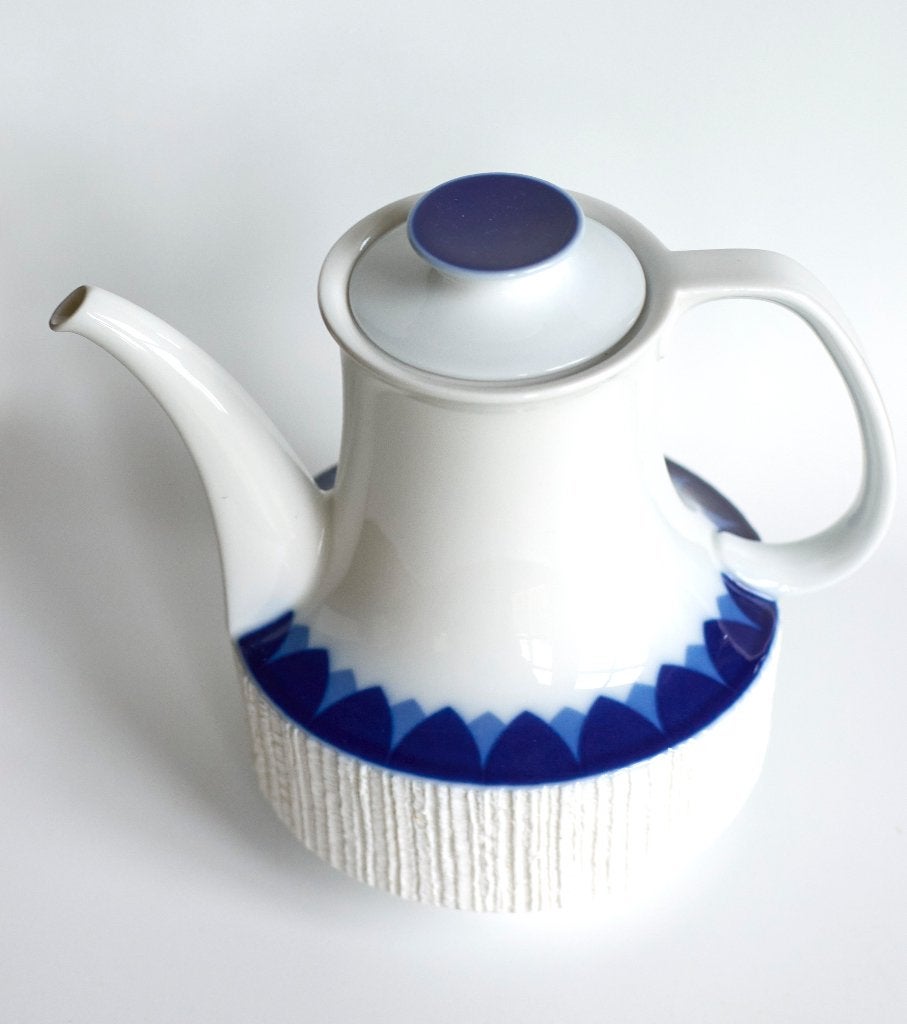 Theepot Arcta kobalt blauw wit Richard Scharrer Thomas, Huis en Inrichting, Keuken | Servies, N, Ophalen of Verzenden, Zo goed als nieuw