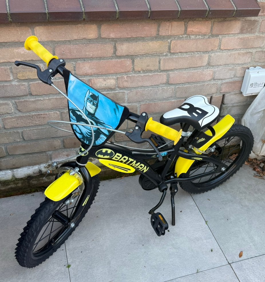 Batman fiets 16 inch; lees beschrijving!, Fietsen en Brommers, Ophalen, Gebruikt, 16 inch, Handrem