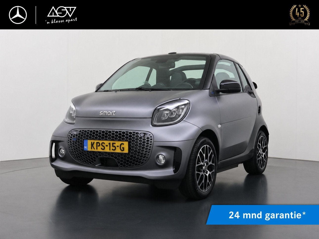 Smart fortwo cabrio EQ Comfort PLUS 18 kWh | Cabrio | Stoelv, Auto's, Automaat, 1025 kg, Gebruikt, Cabriolet