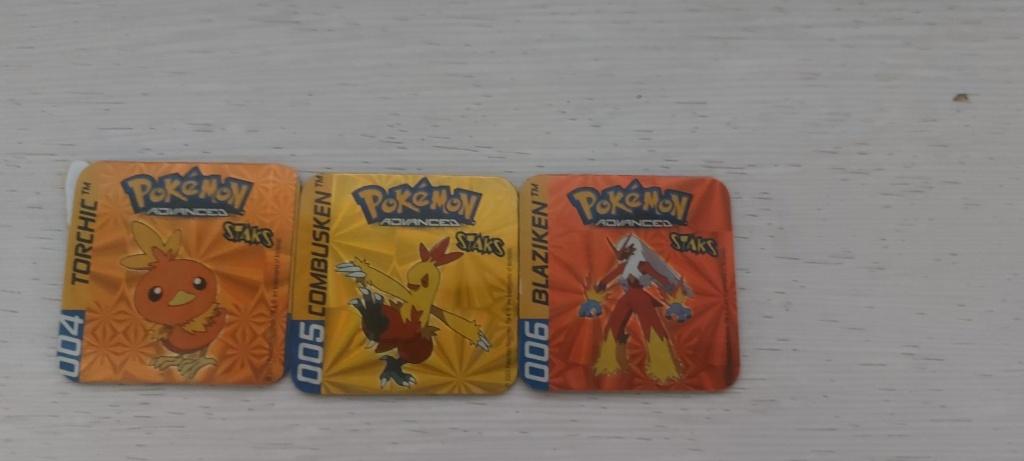 pokemon magneten panini staks Torchic Combusken Blaziken, Ophalen of Verzenden, Nieuw, Overige typen