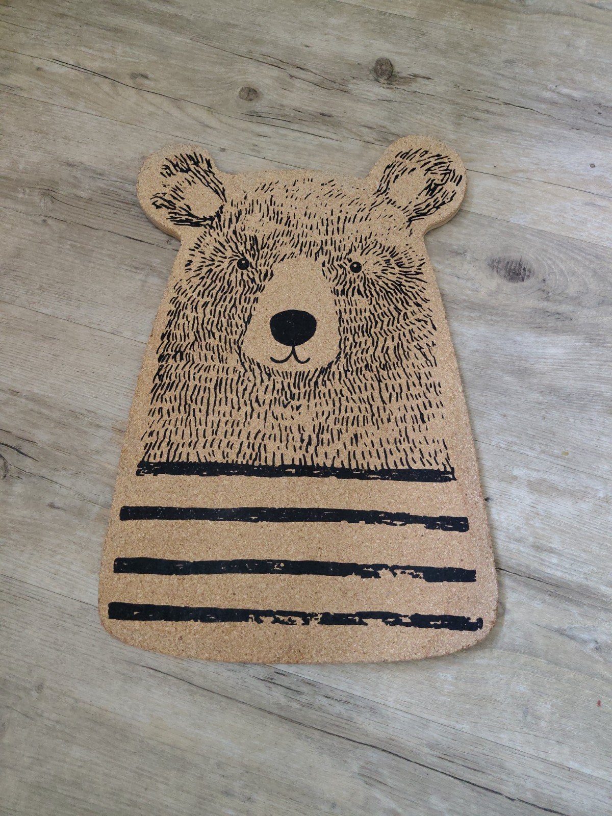 Leuk berenprikbord van kurk, 50 cm hoog, Ophalen of Verzenden, Nieuw, Wanddecoratie