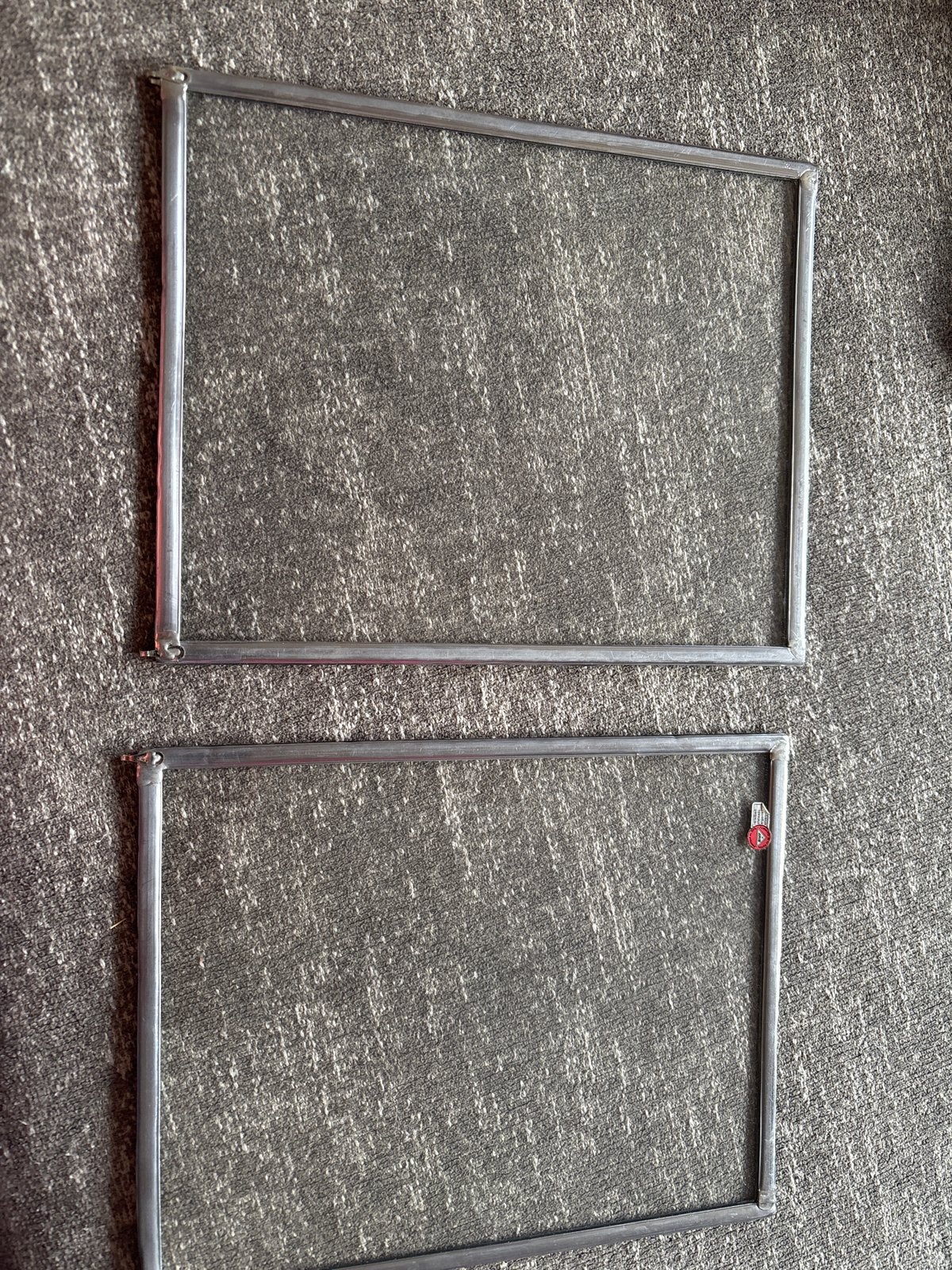 2x Glas in lood ramen 20x25 cm helder glas, Doe-het-zelf en Verbouw, Glas en Ramen, Ophalen, Gevelraam of Ruit, Gebruikt, Minder dan 80 cm