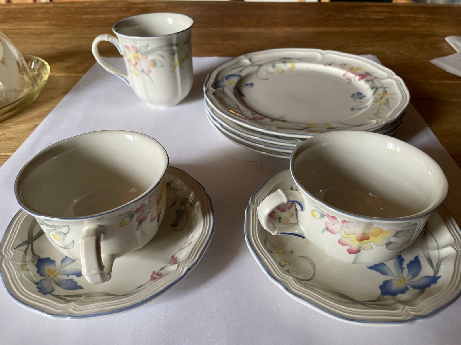Villeroy & Boch Riviera servies: 4 borden, 2 kopjes, 1 mok, Ophalen, Klassiek, Villeroy & Boch, Zo goed als nieuw
