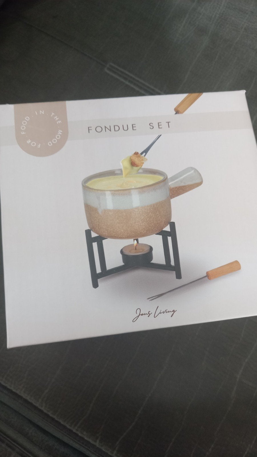 Jens Living Fondueset - Nieuw in doos, Ophalen of Verzenden, Nieuw, Waxinelicht, Fondueset