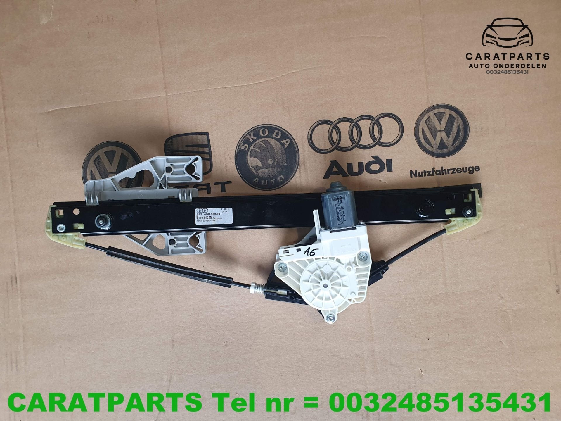 4g0839461 a6 raammechaniek a6 raammechanisme rs6 s6 4g c7, Gebruikt, AUDI AG, Auto-Union-Strasse 1
85045  Ingolstadt, DE, Kundenbetreuung@audi.de