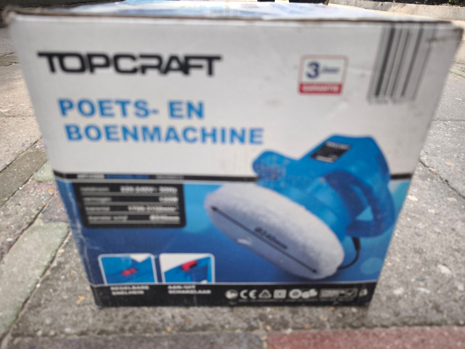 Topcraft Poets- en Boenmachine - zo goed als Nieuw in doos, Ophalen of Verzenden, Zo goed als nieuw, Minder dan 600 watt, Overige typen
