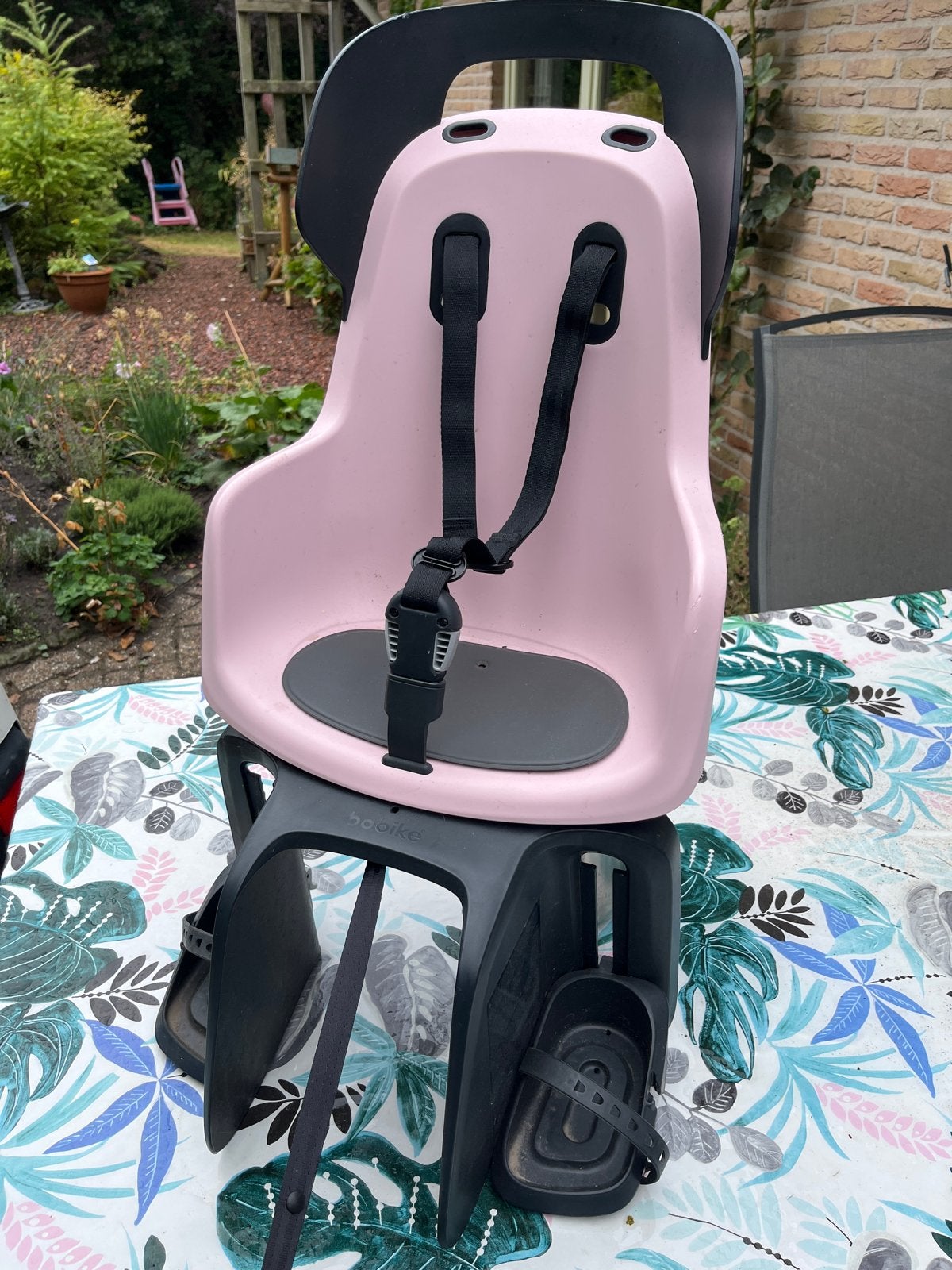 Bobike Maxi GO Carrier Cotton Achterzitje Roze, Achterzitje, Voetsteuntjes, Verzenden, 9 t/m 18 kg
