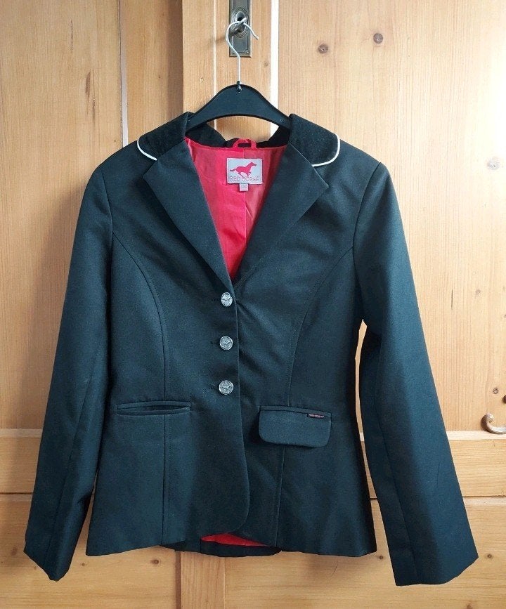 super mooi wedstrijd jasje maat 164, Dieren en Toebehoren, Paardrijkleding, Red Horse, XS, Ophalen of Verzenden, Zo goed als nieuw