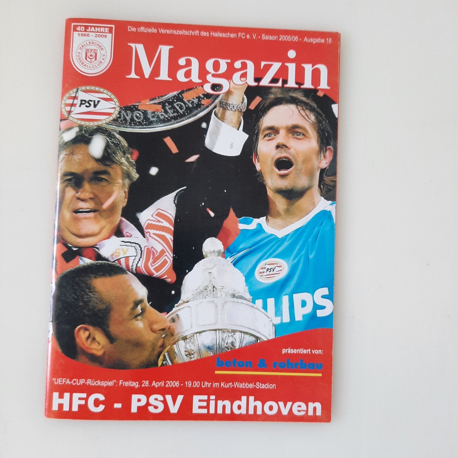 PSV uitwedstrijd in Halle UEFA CUP  2006, Ophalen of Verzenden, Zo goed als nieuw, PSV, Boek of Tijdschrift