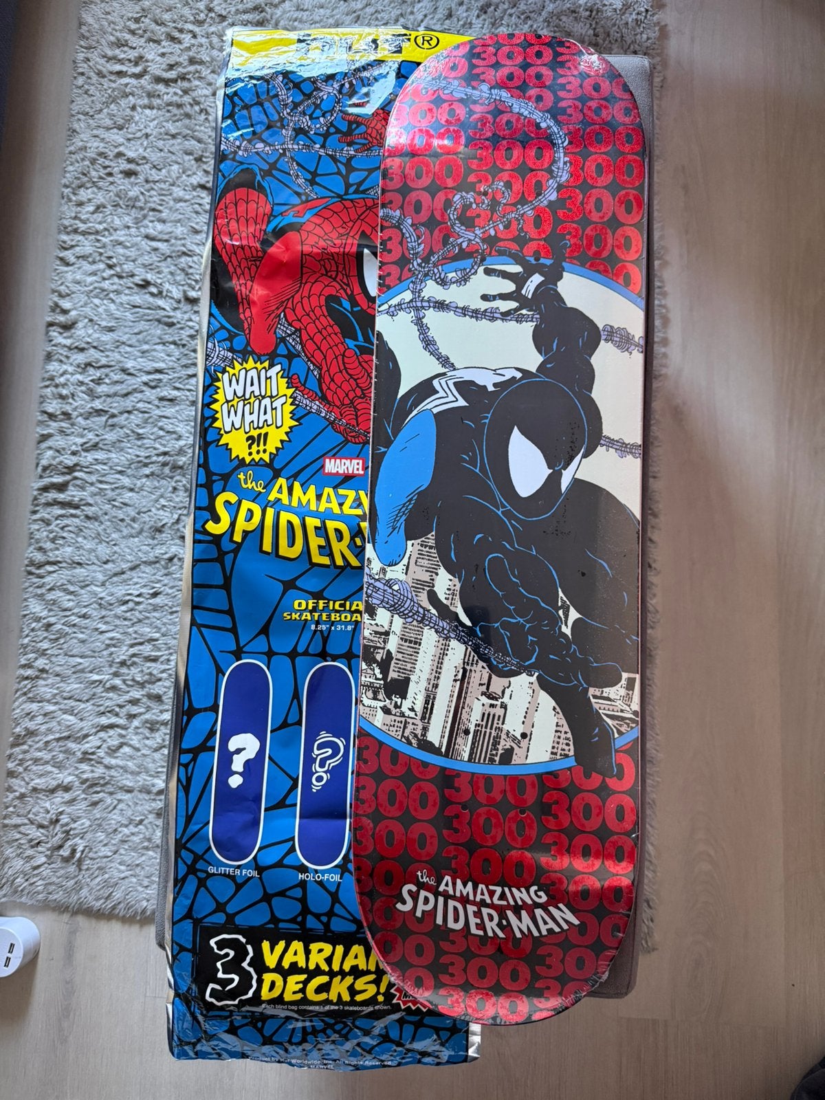HUF x Spider-Man Skateboard Deck, Ophalen of Verzenden, Nieuw, Skateboard