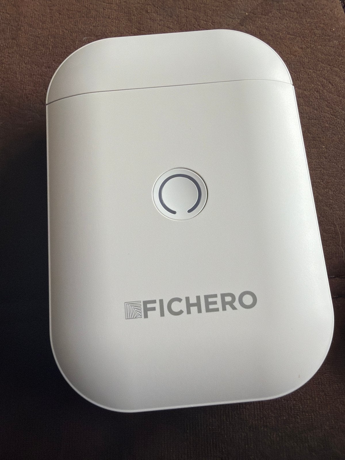 Fichero Label Printer - Draagbare Labelprinter, Ophalen, Zo goed als nieuw, Etiket