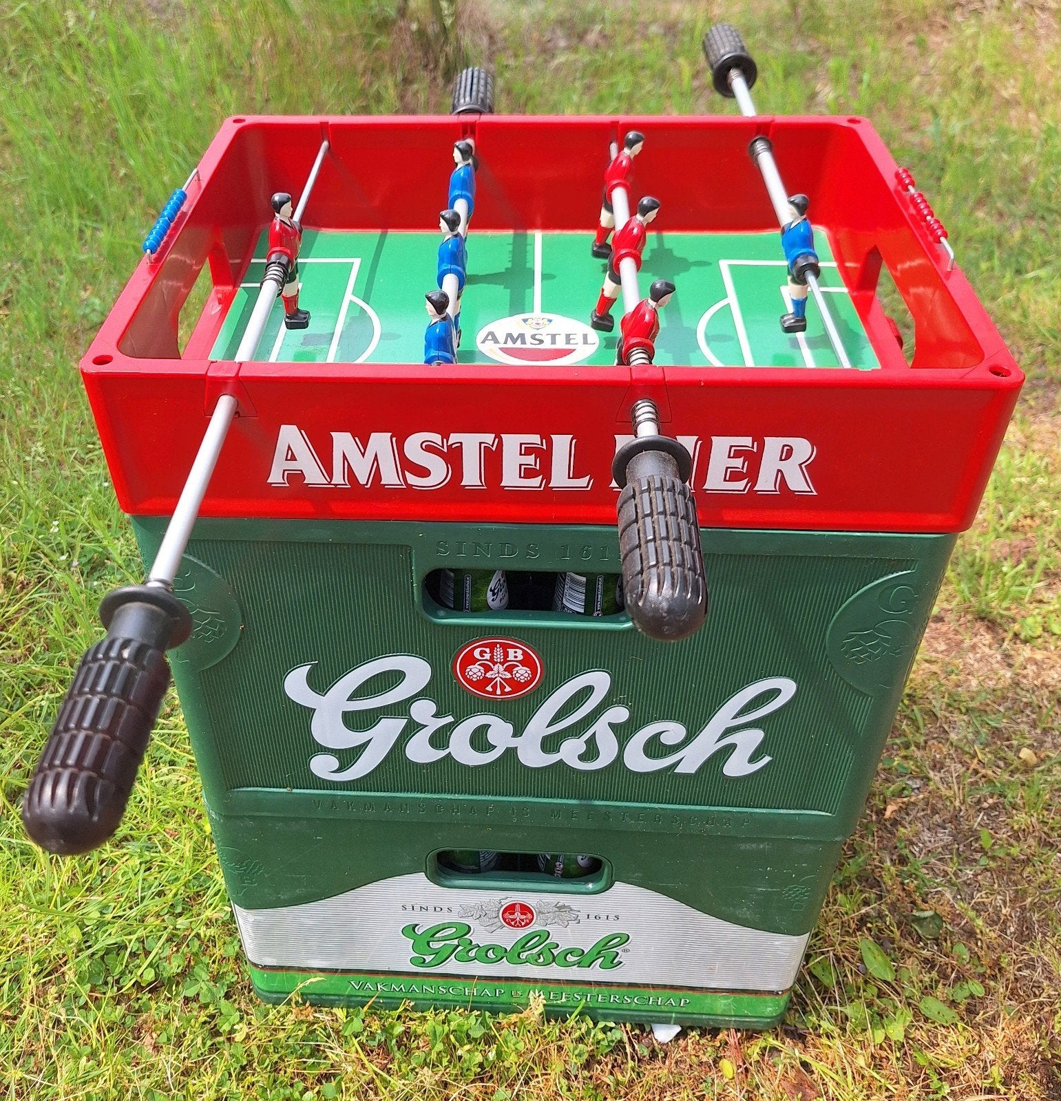 Amstel krattenvoetbal, Verzamelen, Biermerken, Ophalen of Verzenden, Gebruikt, Amstel