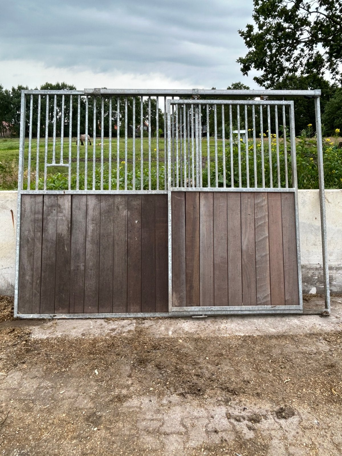 Paardenbox voorwand, Stalling, 1 paard of pony
