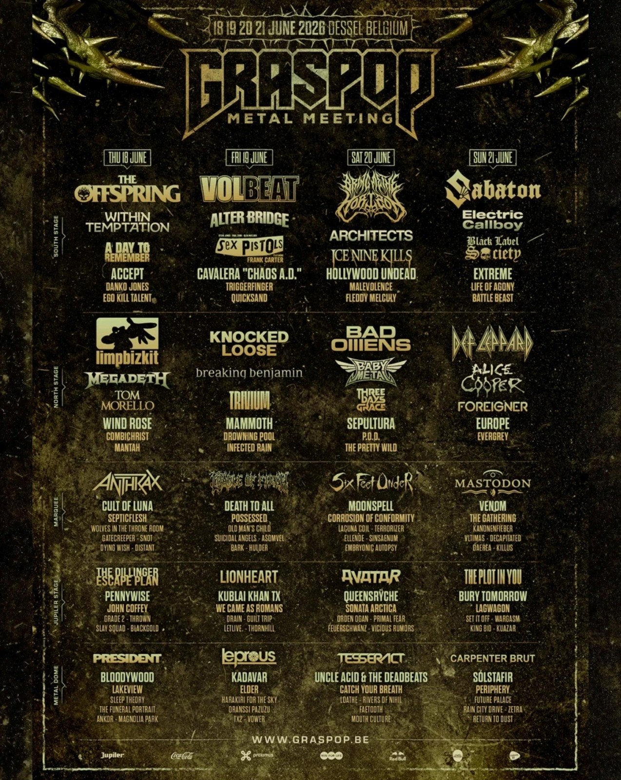 Graspop zondagticket, Eén persoon