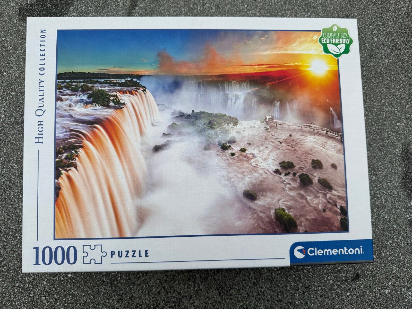 Clementoni Legpuzzel 1000 stukjes - Waterval, Hobby en Vrije tijd, Denksport en Puzzels, Ophalen of Verzenden, 500 t/m 1500 stukjes
