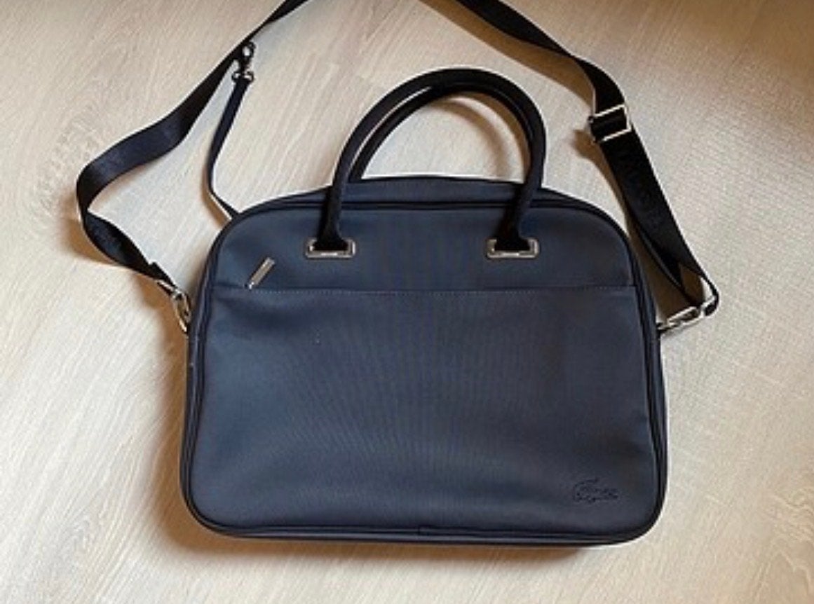 Lacoste Laptoptas/Schoudertas - Zo goed als nieuw, Verzenden, Zo goed als nieuw, Blauw, Overige typen