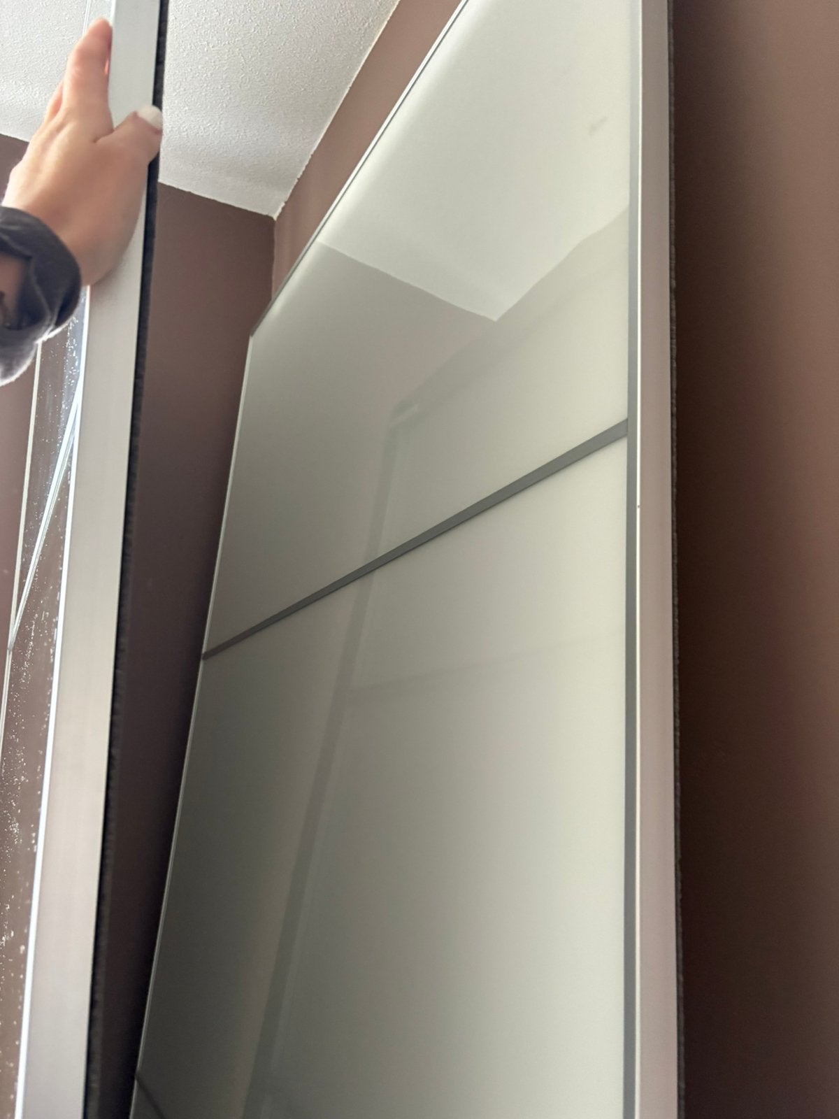 2 Schuifdeuren pax kast ikea 100x236 (spiegel+melkglas), Ophalen, Zo goed als nieuw, 50 tot 75 cm, 200 cm of meer