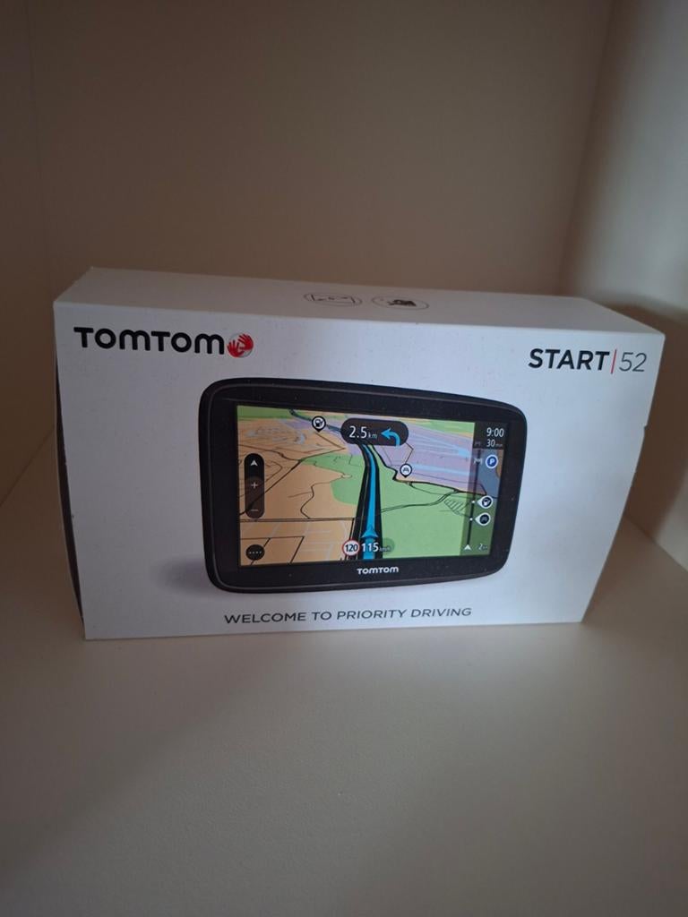TOM TOM start 52 in doos met hoesje/ nieuw staat, Ophalen of Verzenden