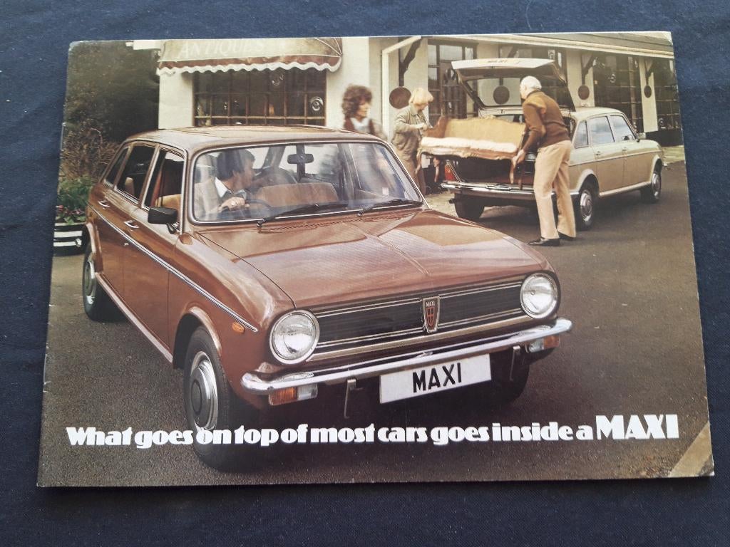 folder Maxi 1979 ( Austin - Morris ) 1500 en 1750 - Engels, Austin Maxi, Ophalen of Verzenden, Zo goed als nieuw, Overige merken