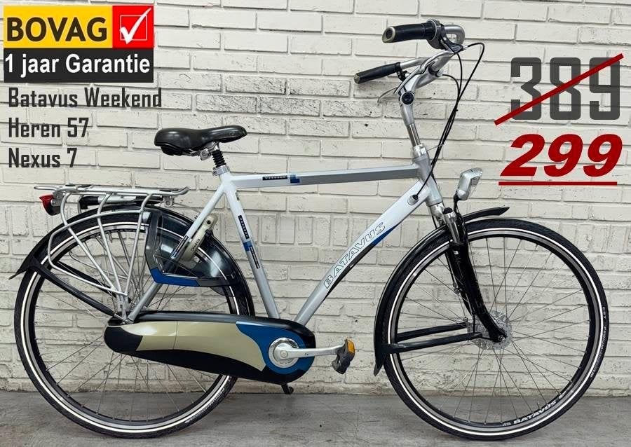 Zgan Batavus Weekend H57 N7 € 389 Alléén vandaag €299, Fietsen en Brommers, Ophalen, Versnellingen, Batavus, Zo goed als nieuw