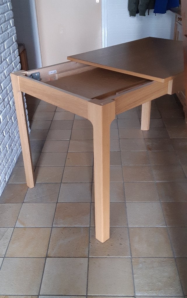 ekedalen ikea keukentafel 70 x 80/120, Ophalen, Gebruikt, 100 tot 150 cm, 50 tot 100 cm