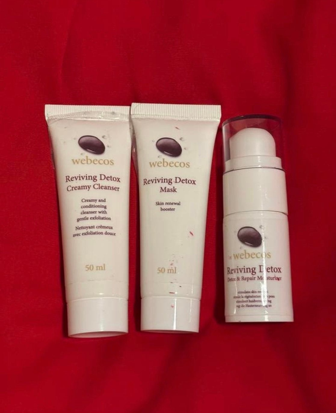Webecos reviving Detox gezicht verzorging set, Ophalen of Verzenden, Nieuw, Gehele gezicht