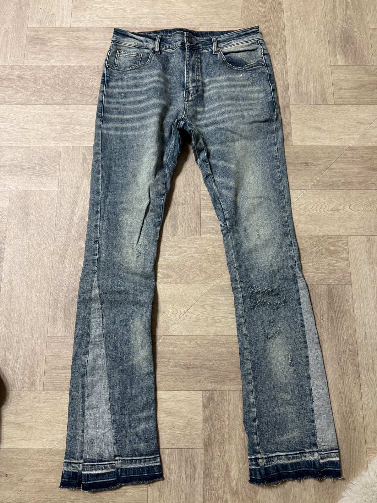 Rivero Flared Jeans Maat 32 - Stijlvolle Denim Broek, Verzenden, Gedragen, Blauw, W32 (confectie 46) of kleiner