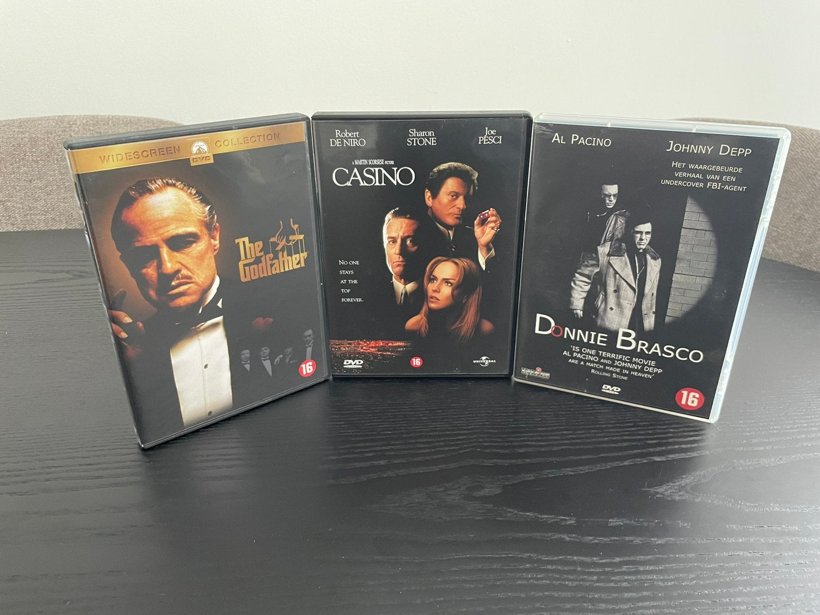 Gangster klassiekers: The Godfather, Casino, Donnie Brasco, Vanaf 16 jaar, Verzenden, Gebruikt, Maffia en Misdaad