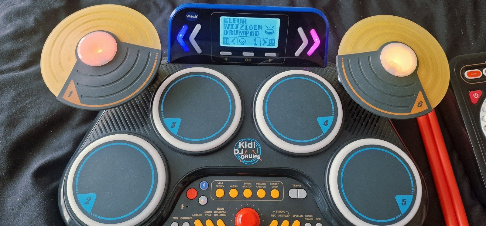VTech Kidi DJ Drums  Elektronisch drumstel met licht, Kinderen en Baby's, Ophalen of Verzenden, Zo goed als nieuw