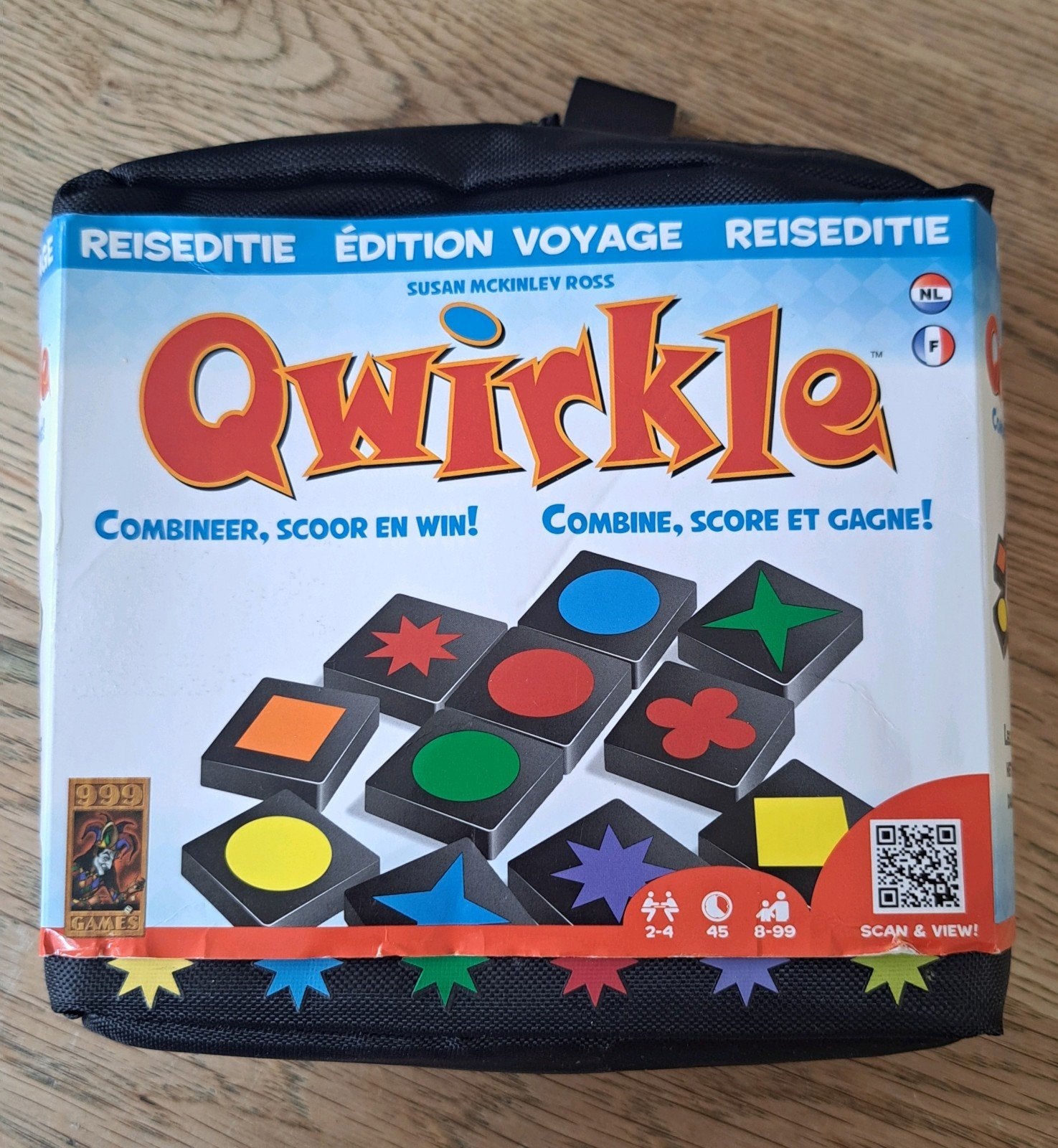 Qwirkle reiseditie, leuk voor de vakantie compleet, Ophalen of Verzenden, Zo goed als nieuw