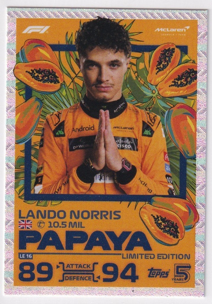 Lando Norris Limited Edition Papaya #LE16, Verzenden, Nieuw, Formule 1