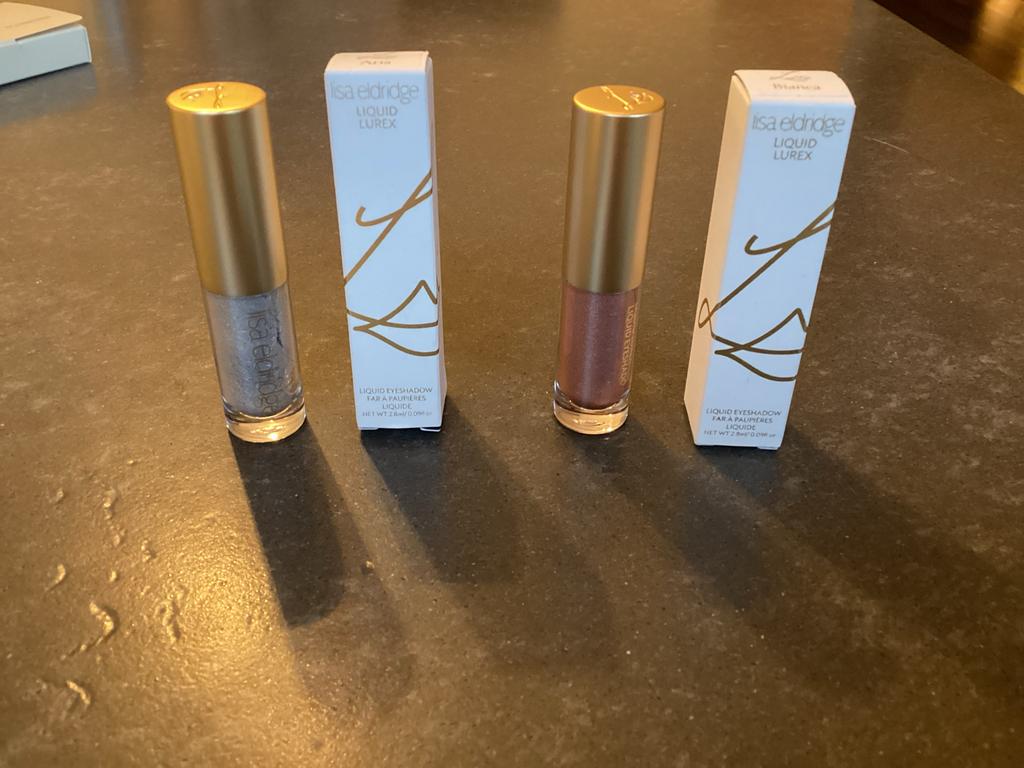 Lisa Eldridge Liquid Lurex Oogschaduw - Aria & Bianca, Ogen, Ophalen of Verzenden, Zo goed als nieuw, Make-up