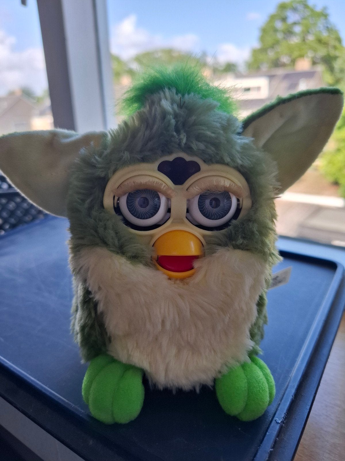 Vintage Furby 2005 Groen - Werkend en in goede staat, Ophalen of Verzenden