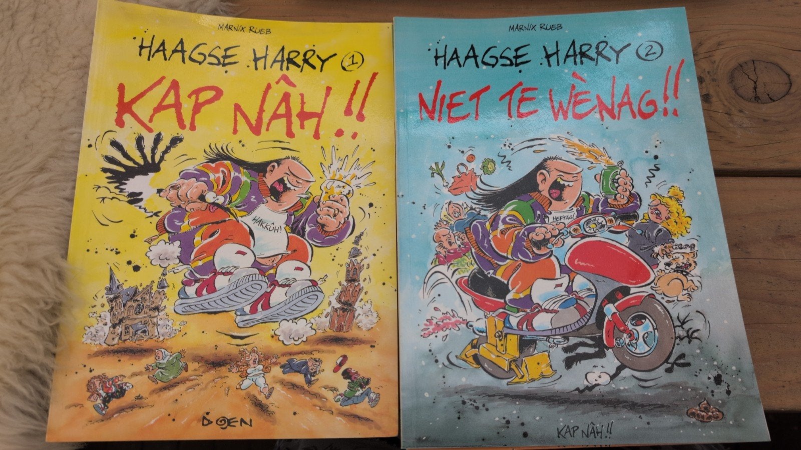 Haagse Harry deel 1 t/m 4, deel 3: Dachetnie!! Dubbel, Boeken, Stripboeken, Meerdere stripboeken, Ophalen of Verzenden, Gelezen