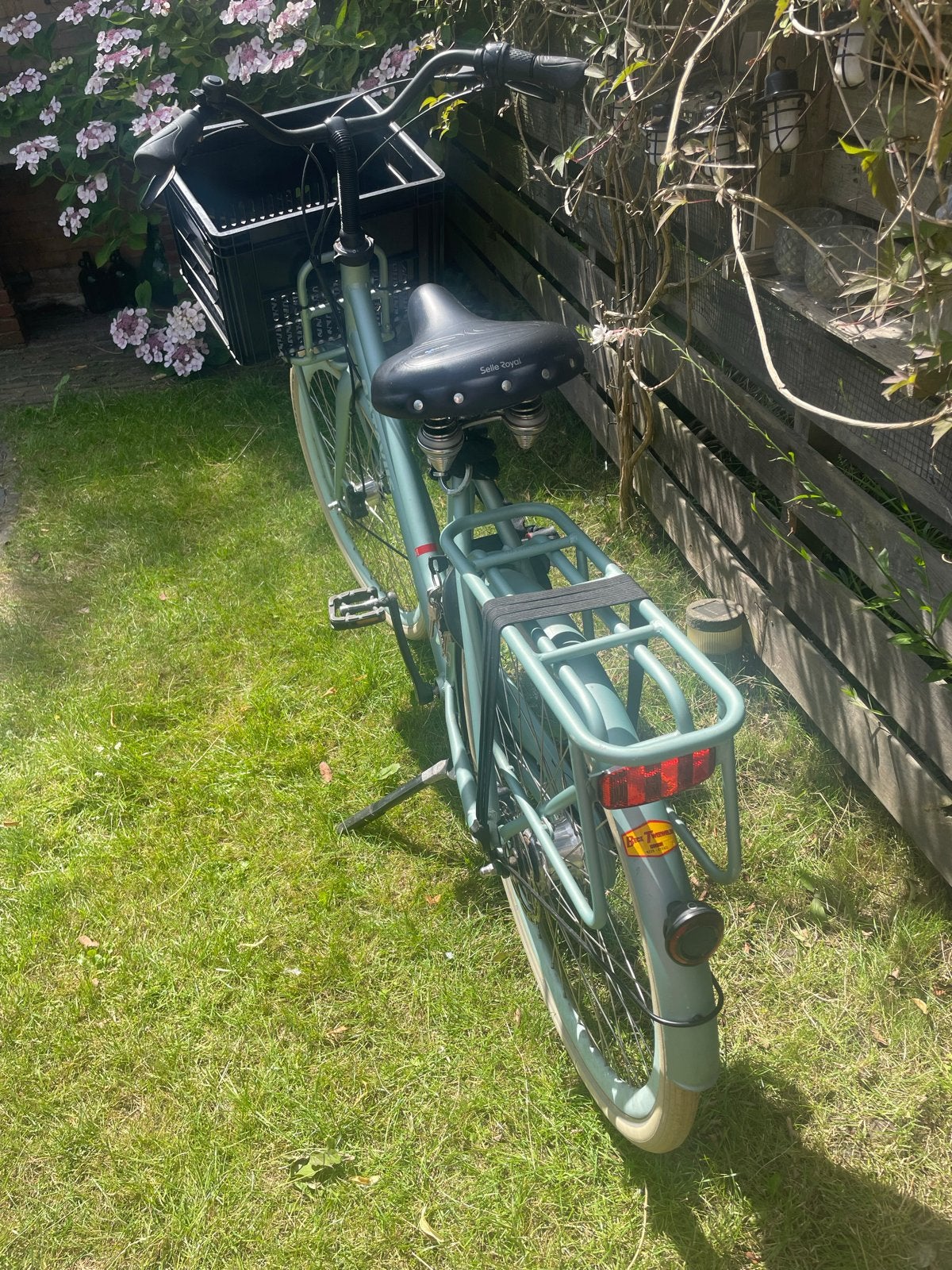 Batavus Quip Extra Cargo Damesfiets - Groen Mat 61 cm, Fietsen en Brommers, Ophalen, Gebruikt, Versnellingen, Batavus