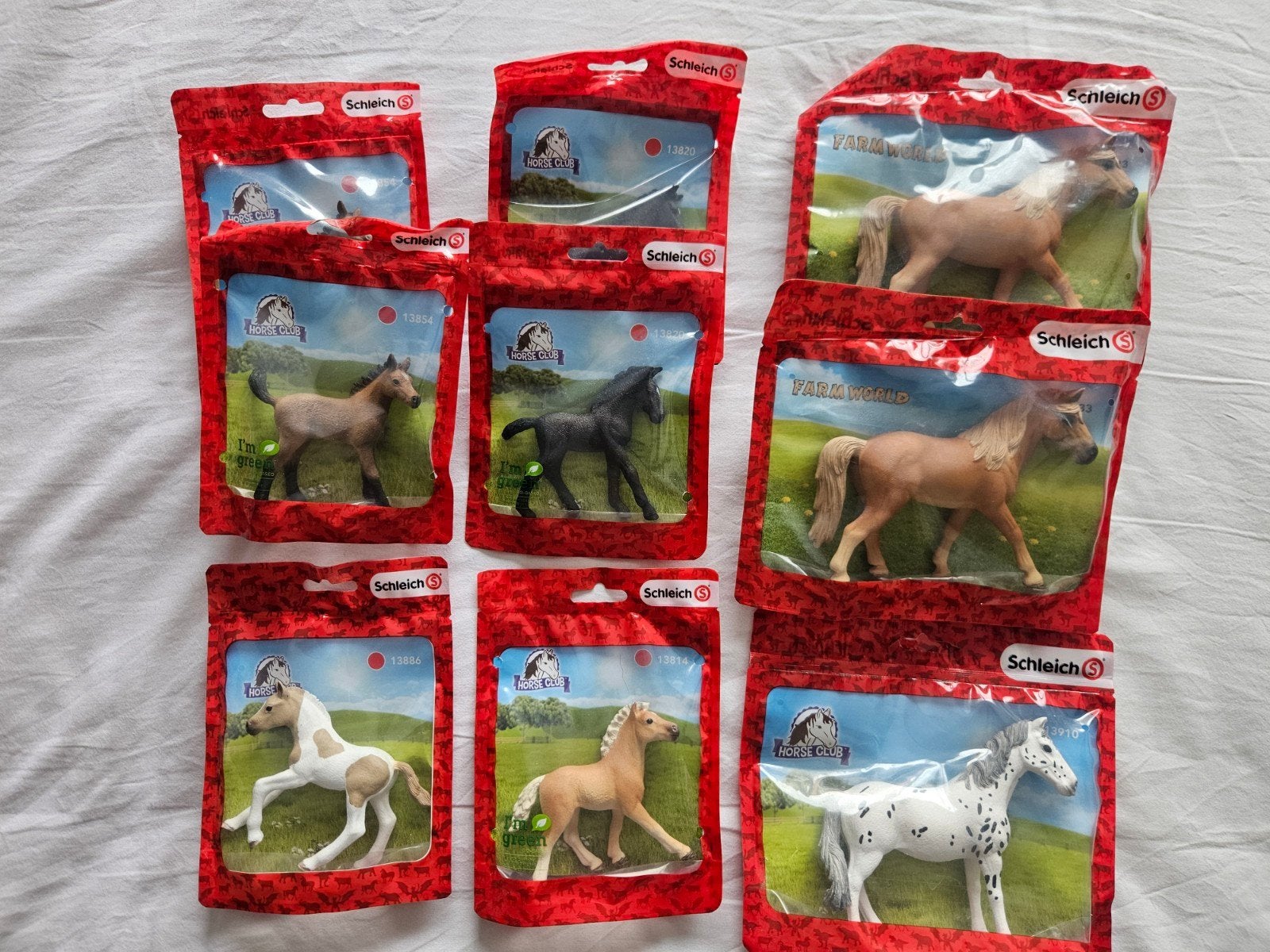9 Schleich paarden nieuw in verpakking, Ophalen of Verzenden, Zo goed als nieuw, Paard, Beeldje of Figuurtje