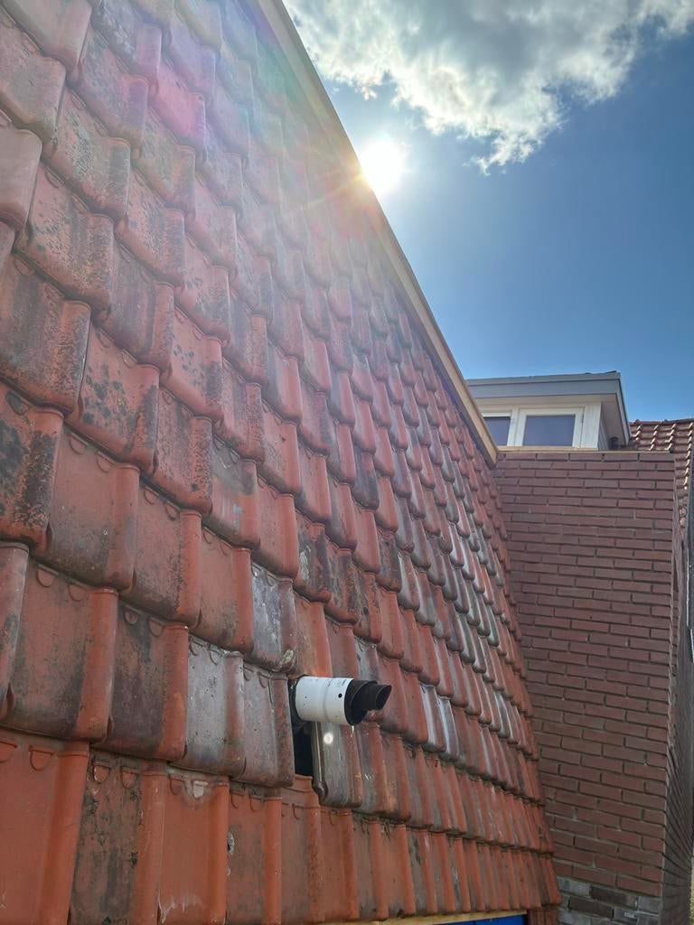 Gebruikte dakpannen, thule du nord rood, Ophalen, Gebruikt, Steen of Klei, 15 m² of meer