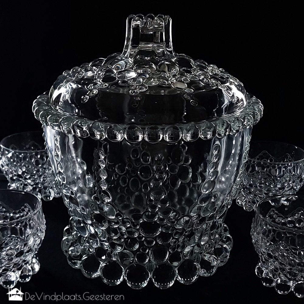 Walther Bolero kristallen schaal met kopjes, Ophalen of Verzenden