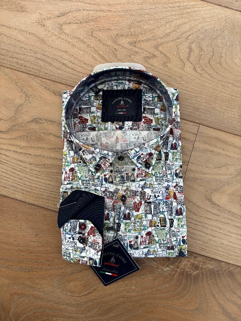 Nieuw Sailing Comp. Francolini Overhemd 3XL (47-48), Kleding | Heren, Overige, Meerkleurig, Nieuw, Ophalen of Verzenden